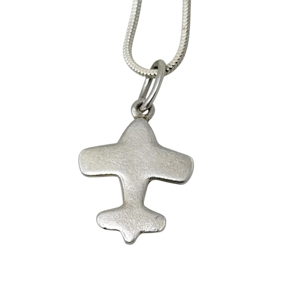 sterling silver Airplane charm pendant - GM290 - Picture 3 of 3